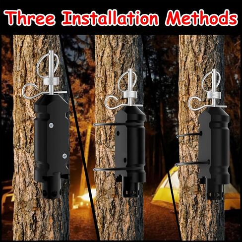 Perimeter Trip Alarm, 12 Gauge Camping Trip Wire Alarm Device, Early Warning Security System for Camping and Property Safety/Bear Deterrent Trip Alarm (Black) in Saudi Arabia