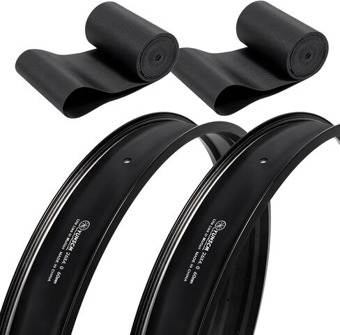 2Pcs 26" Bike Rim Strips Tire Liners Compatible with 26x4.0 Bicycle Bike Fat Tires（Black） in Saudi Arabia