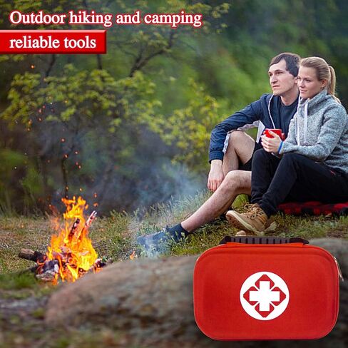 Outdoor Emergency Survival Kit, Camping Accessories, Wild Gear Kit with Fishing Tools, Flint, Blanket, Flashlight Great Gift for Climbing Camping Hiking Hunting Fishing in Kuwait