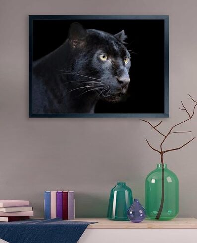 إطارات الملصقات مقاس 17 × 22 بوصة إطار صورة من الخشب الصلب باللون الأسود للملصق وإطارات الصور مقاس 17 × 22، بما في ذلك أدوات التعليق (F22B1722) in Kuwait