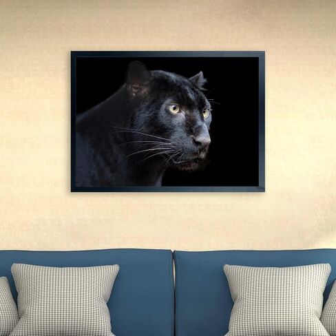 إطارات الملصقات مقاس 17 × 22 بوصة إطار صورة من الخشب الصلب باللون الأسود للملصق وإطارات الصور مقاس 17 × 22، بما في ذلك أدوات التعليق (F22B1722) in Kuwait