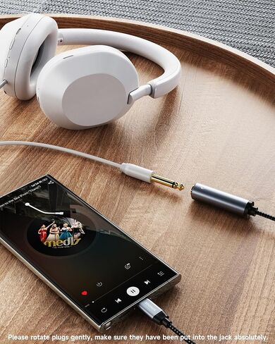 ZOOAUX USB نوع C إلى 1/4 محول سماعة رأس USB C إلى 6.35 ملم أنثى Aux محول صوت ستيريو جاك محول لمكبرات الصوت، الخلاط، المسرح المنزلي، الهواتف الذكية، الكمبيوتر المحمول، سماعات 6.35 ملم - 1 قدم in Kuwait