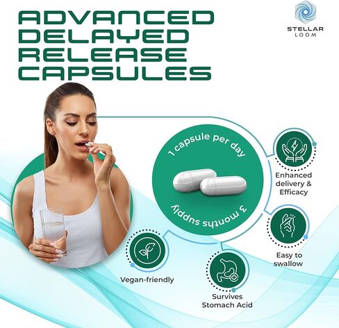 150 Billion CFU Probiotic & Prebiotics Complex for Gut Health - 20 Diverse Gut-Friendly Bacterial Cultures | 90 Vegan & Gluten-Free Capsules - 3 Months Supply in Saudi Arabia