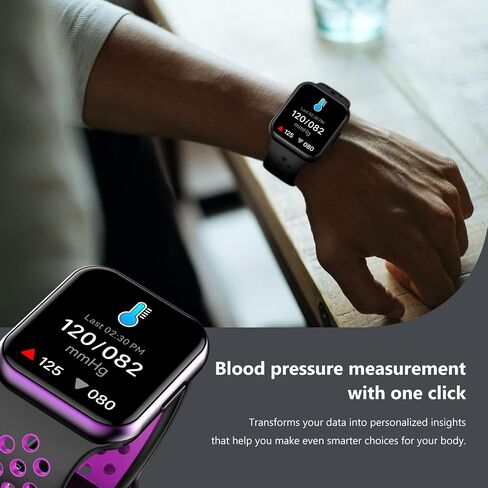 Smart Watch,Fitness Activity Tracker 1.72" Touch Screen Fitness Watch with Heart Rate Sleep Monitor,Blood Oxygen,Step Counter for Men Women Kids 3ATM Waterproof Smartwatch Sports for iOS Android in Saudi Arabia