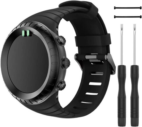 سوار Suunto Core، سوار معصم ناعم بديل كلاسيكي مع مشبك معدني لساعة Suunto Core الذكية، يناسب معصم 5.5 بوصة - 9.0 بوصة (140 مم - 230 مم) in Saudi Arabia