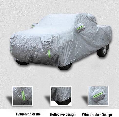 Double Cab 5-ft. Short Bed Truck Car Cover Heavy Duty All Weatherproof Ultrashield Compatible with 2014-2020 2021 2022 2023 Toyota Tacoma Car Cover All Weather Snowproof UV Protect Windproof Outdoor in Saudi Arabia
