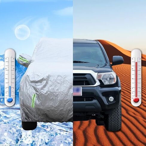 Double Cab 5-ft. Short Bed Truck Car Cover Heavy Duty All Weatherproof Ultrashield Compatible with 2014-2020 2021 2022 2023 Toyota Tacoma Car Cover All Weather Snowproof UV Protect Windproof Outdoor in Saudi Arabia