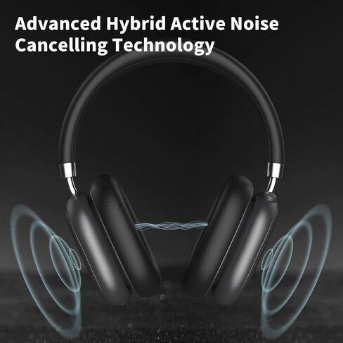 Srhythm NiceComfort 95 Hybrid Noise Cancelling Headphones,Wireless Bluetooth Headset with Transparency Mode,HD Sound (Renewed) in Saudi Arabia