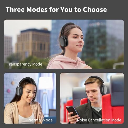 Srhythm NiceComfort 95 Hybrid Noise Cancelling Headphones,Wireless Bluetooth Headset with Transparency Mode,HD Sound (Renewed) in Saudi Arabia
