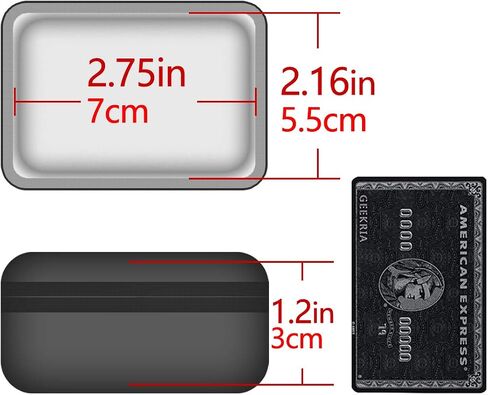 حافظة Geekria UltraShell لموالف الجيتار، حقيبة سفر بغطاء محمول، حقيبة تخزين موالف بغطاء صلب مع مساحة لحامل الاختيار (M2 أسود) in Saudi Arabia