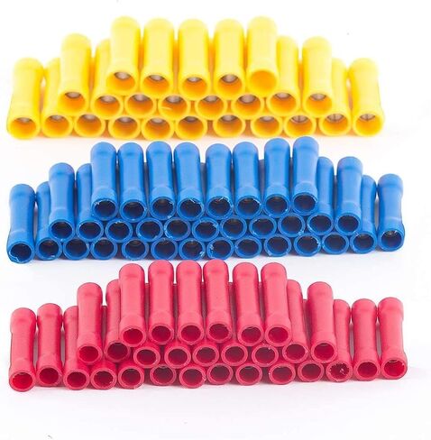 MCIGICM 200 قطعة من موصلات مؤخرة الأسلاك، 10-22AWG موصلات تجعيد موصلات متنوعة معزولة سلكية مستقيمة كهربائية in Kuwait