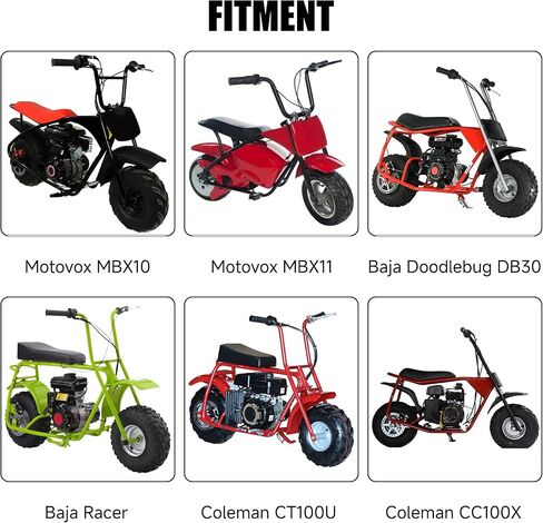 YOXUFA 180 مم مجموعة قرص فرامل الدراجة الصغيرة لكولمان CT100U CC100X Baja Doodle Bug DB30 Motovox MBX10 MBX11 Monster Mega Moto Predator 79cc 97cc 98cc 100cc أجزاء الدراجة الصغيرة Powersports in Saudi Arabia