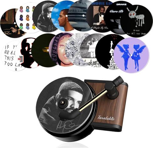 Drake Car Air Freshener, Drake Album Cover 16pcs, Car Vent Clip Air Diffuser, Record Player Car Fresheners for Women and Men, Air Freshener Car Accessories for Music Fans Gift in Saudi Arabia