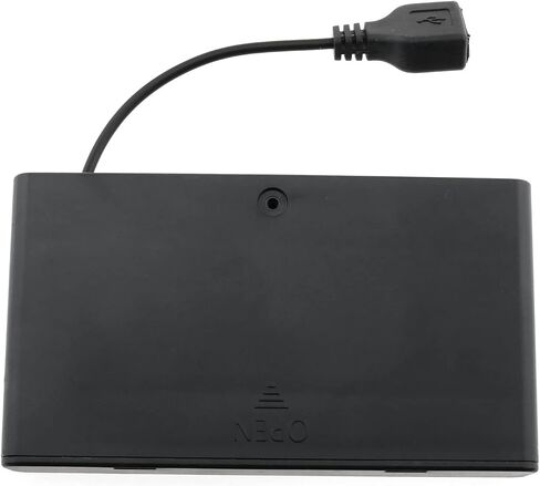 حامل بطارية AA أسود 8 × 1.5 فولت 12 فولت صندوق بطارية AA مع قابس أنثى USB DIY حامل بطارية حزم بطاريات حافظة بنك طاقة سلكي مفتاح تشغيل/إيقاف مع غطاء in Saudi Arabia