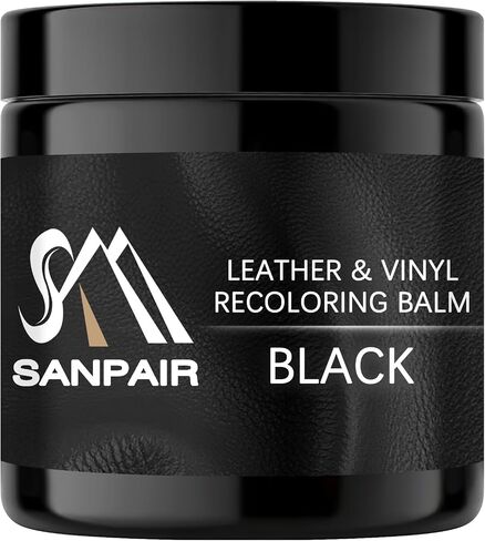 Black Leather Recoloring Balm, Leather Color Restorer, Leather Scratch Repair, Leather Balm, Black Leather Paint, Leather Sofa Stain Remover for Couch, Furniture and Car Seat in Saudi Arabia