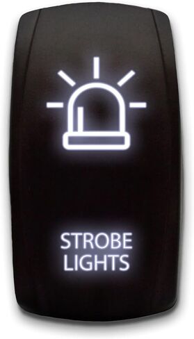 أضواء ستروب محفورة بالليزر 5-Pin قطب واحد مفتاح هزاز عمودي ON-Off SPST تبديل التبديل 20A 12V، أخضر in Kuwait