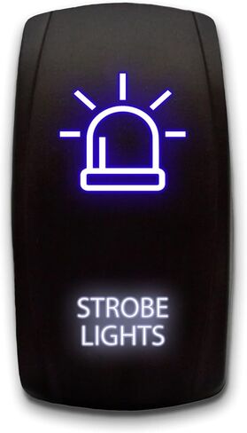 أضواء ستروب محفورة بالليزر 5-Pin قطب واحد مفتاح هزاز عمودي ON-Off SPST تبديل التبديل 20A 12V، أخضر in Kuwait