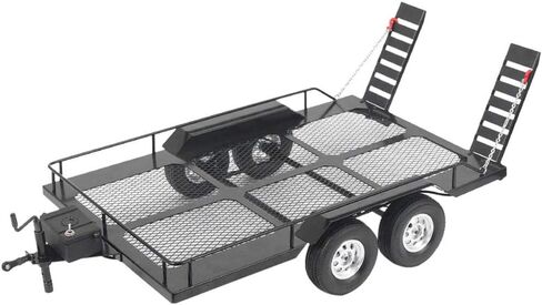 مقطورة سيارة Tbest 1/10 RC، ملحق مقطورة سيارة معدنية مع أربعة إطارات تناسب سيارة TRX4 1/10 RC in Saudi Arabia