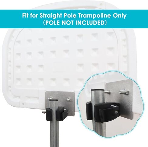 Trampoline Basketball Hoop, Teenager Basketball Hoop for Trampoline with Pump and 2 Mini Ball, Fit for Straight Pole in Kuwait