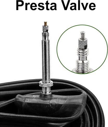 أنبوب دراجة الطريق - صمام بريستا 700 × 23-25c 60 مم - الأنبوب الداخلي لدراجة الطريق - أنبوب إطار الدراجة - أنبوب الدراجة - استبدال أنبوب دراجة مطاطي بوتيل in Kuwait