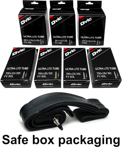 أنبوب دراجة الطريق - صمام بريستا 700 × 23-25c 60 مم - الأنبوب الداخلي لدراجة الطريق - أنبوب إطار الدراجة - أنبوب الدراجة - استبدال أنبوب دراجة مطاطي بوتيل in Kuwait