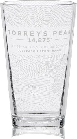 LONGS | COLORADO 14er COLLECTION | 16oz Engraved Beer Pint Glass | Created For Outdoor Adventurers and Nature Enthusiasts | Great Collectible Gift Idea & Unique Decor! in Saudi Arabia