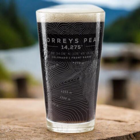 LONGS | COLORADO 14er COLLECTION | 16oz Engraved Beer Pint Glass | Created For Outdoor Adventurers and Nature Enthusiasts | Great Collectible Gift Idea & Unique Decor! in Saudi Arabia
