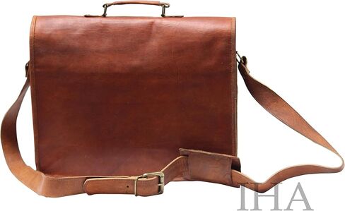 حقيبة ساعي البريد من الجلد مقاس 15 بوصة من Shy Let's Touch The Sky حقيبة يد كلاسيكية حقائب كروس للرجال والنساء حقيبة مكتب للجنسين in Kuwait