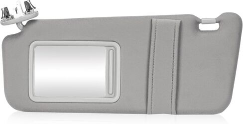 Left Driver Side Sun Visor with Light Fit for Toyota Camry 2007 2008 2009 2010 2011 Gray Replace # 74320-06780-B 74320-33B81-B0 in Saudi Arabia