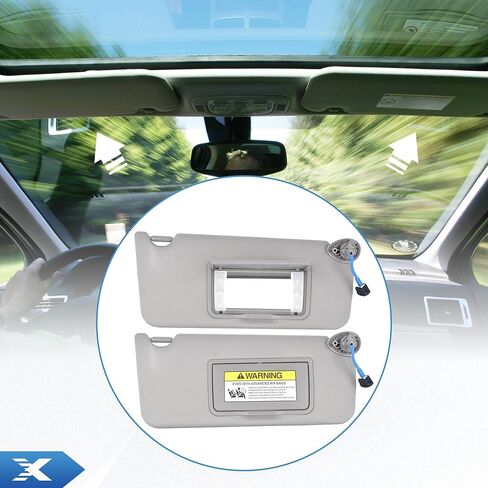 حاجب من الشمس للسائق الأيسر والجانب الأيمن للسيارة باللون البيج لسيارة Honda Accord 2008 2009 2010 2011 2012 2013 2014 2015 2016 2017 يحل محل حاجب الشمس # 83280-TA5-A71ZA، 83280-TA5-A51ZA، 83230TA0A91ZB in Kuwait