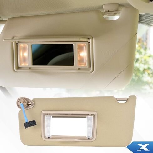 Car Beige Passenger Right Sun Visor for Honda Accord 2008 2009 2010 2011 2012 2013 2014 2015 2016 2017 Sun Protection Visors Replaces# 83230TA0A91ZA，83230TA0A91ZB in Saudi Arabia