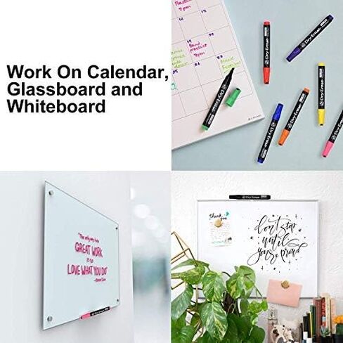 [12 حزمة] ترقية علامات المسح الجاف، مجموعة أدوات التعامل ذات الألوان المتنوعة ذات الرائحة المنخفضة، مجموعة أقلام تحديد السبورة البيضاء للأطفال، والفصول الدراسية، والمكتب، والمنزل، والسبورة الزجاجية للمسح الجاف، والسبورة البيضاء، ومرآة الأنشطة، ورأس إزميل in Kuwait