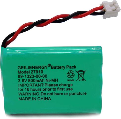 بطارية هاتف لاسلكية GEILIENERGY 27910 قابلة لإعادة الشحن متوافقة مع 89-1323-00-00 E1112 E2801 TL72108 SD-7501 23-959 سماعات لاسلكية 3.6 فولت (عبوة من 4) in Kuwait