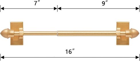 Magnetic Curtain Rods for Metal Doors，No tools required,Multi-Use Adjustable Appliance for Windows Iron Steel Places，09-16 Inch，2 Pack,Black in Saudi Arabia