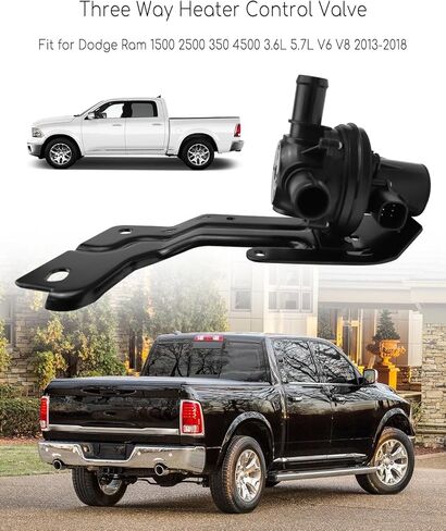صمام التحكم في السخان ثلاثي الاتجاهات مع دعم مناسب لدودج رام 1500 2500 350 4500 3.6L 5.7L V6 V8 2013-2018 استبدال 52014892AC 52014892AB 52014892AA in Kuwait