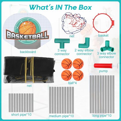 طوق كرة سلة داخلي للأطفال من عمر 3 إلى 9 سنوات in Kuwait