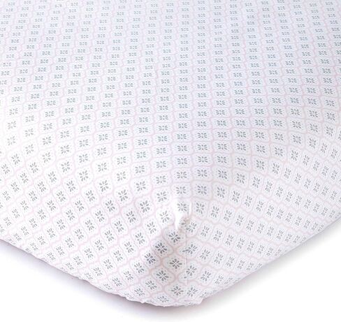 Levtex Baby - Elise Diaper Changing Pad Cover - Fits Most Standard Changing Pads - Floral Birds - Pink, Grey, and White - Nursery Accessories - Plush in Saudi Arabia