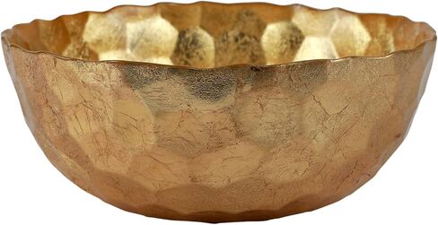 وعاء صغير على شكل قرص العسل الذهبي الزجاجي من فيتري روفولو، طبق مزخرف، وعاء فواكه وحلوى للمكتب/المنزل in Kuwait