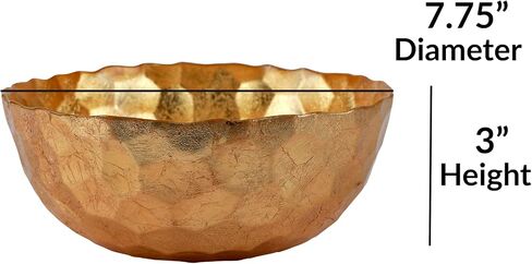 وعاء صغير على شكل قرص العسل الذهبي الزجاجي من فيتري روفولو، طبق مزخرف، وعاء فواكه وحلوى للمكتب/المنزل in Kuwait