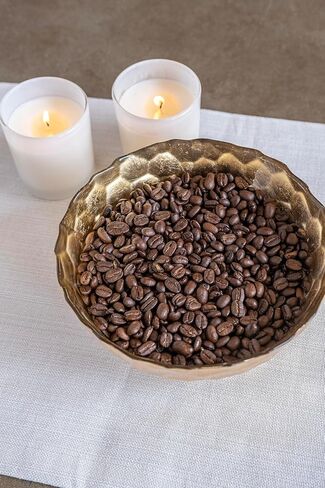 وعاء صغير على شكل قرص العسل الذهبي الزجاجي من فيتري روفولو، طبق مزخرف، وعاء فواكه وحلوى للمكتب/المنزل in Kuwait