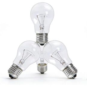 100 Watt Incandescent Light Bulbs, A19 Clear Incandescent Rough Service Light Bulb,A19 100 WATT Bulbs,2700K Soft White, E26 Medium Base, 110-130V, 4-Pack in Saudi Arabia