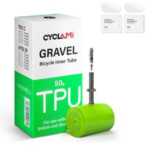 TPU Inner Tubes 700C x 32-47C/ MTB29 inch x 1.5/1.7 Ultra-Light 50g Removable Core Bicycle Inner Tube with 45mm Length of Presta Metal Valve for All Road or Gravel Bike in Kuwait