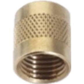 Pack of (10) 1/4 Flare Cap, Round Brass w/Neoprene o-Ring Seal in Saudi Arabia
