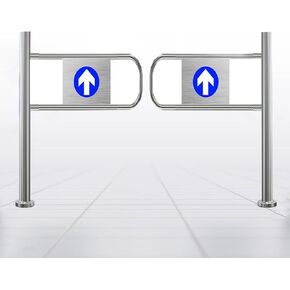 Automatic Closing Supermarket Safety Gate, One-Way Metal Swing Door for Store Entrance, 170x100cm Unidirectional Barrier, Durable Automatic Swing Gate Solution. in Saudi Arabia