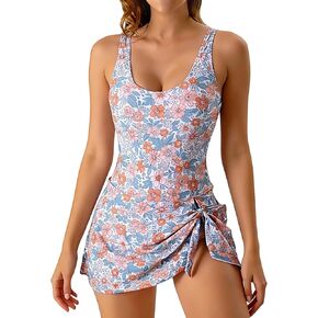 One Piece Swimdress Swimsuits for Women 2026 Bathing Suit Tummy Control Swim Dresses Skirt in Kuwait