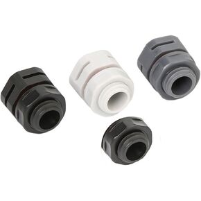 20PCS Waterproof Vent Plug M12*1.5 PA66 Black/Grey/White Nylon Breathable Screw Vent Valve(White,M5X0.8_20PCS) in Kuwait