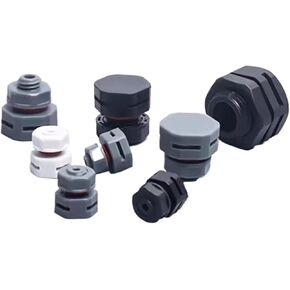 Waterproof Vent Plug Screw Automatic Exhaust Breather Valve Plastic Led Lamp Nylon Breathable Valve Pressure Balance(White,M8X1.25_50PCS) in Kuwait