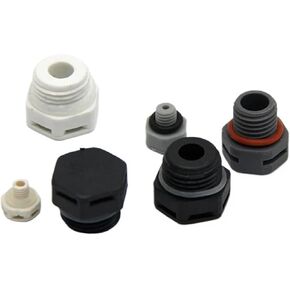 Waterproof Air Vent Valves M5*0.8 Waterproof Screw Vent Plug Nylon Breathable Valve for LED lighting or enclosure(Black,M16_10PCS) in Saudi Arabia