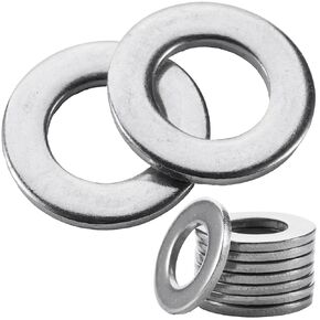 60 Pcs M8 Flat Washer Stainless, 0.61" Outside Diameter, 0.055" Thickness, Stainless Steel Washers Flat, Aperture is Also Suitable for 5/16" Bolts (60, M8) in Saudi Arabia