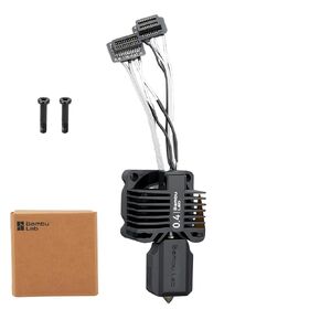 For Bambu Lab P1P,P1S Complete Assembly Hardened Steel Hotend with Fan,Thermistor,Ceramic Heater,0.4mm Nozzle Extruder Heating Block Replacement for Bambu Lab P1 Series 3D Printer (P1 Series-0.4mm) in Kuwait